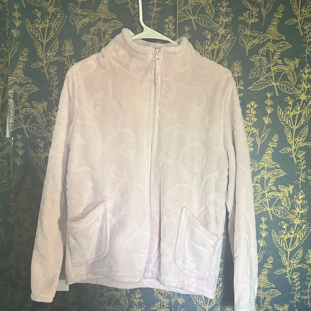 Croft & Barrow Light Pink Teddy Jacket